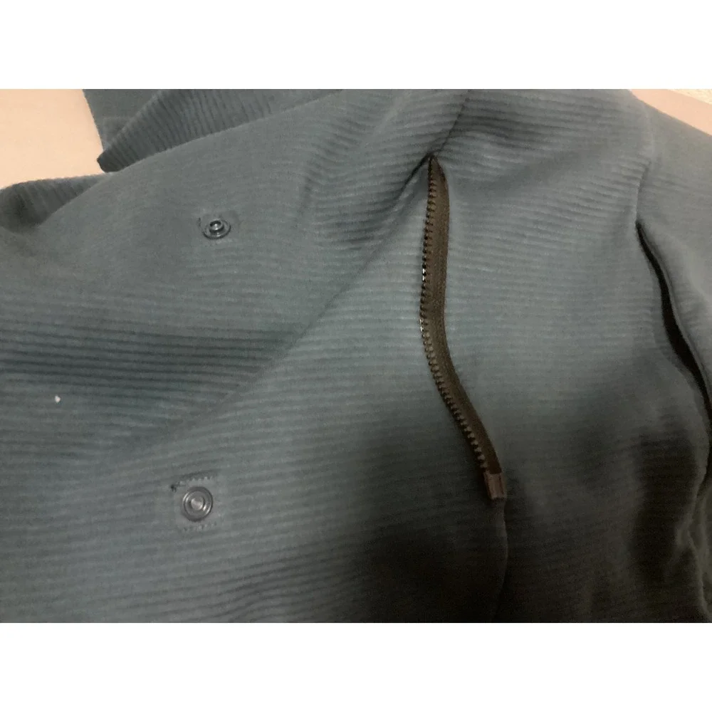 Adidas COLD.RDY Snap‎ Front Jacket Mens Large Teal Blue Ribbed HG3238